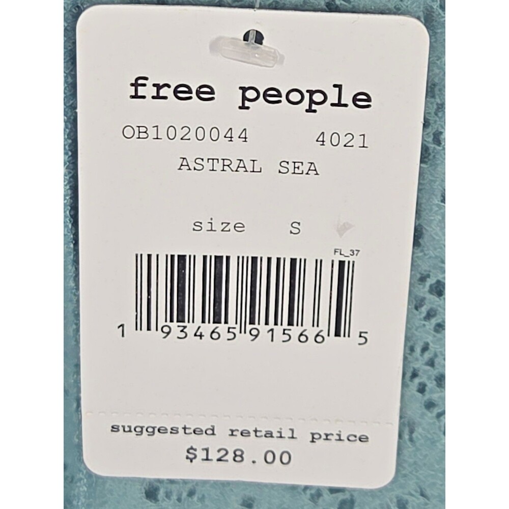 NWT Free People Astral Sea Coffee in the Morning Lace Tunic Skater Dress SMALL - Picture 7 of 12